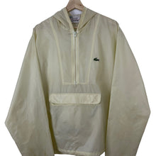 Load image into Gallery viewer, Vintage Pastel Yellow Lacoste Izod Half Zip Cagoule - Extra Large (XL) PTP 26.75&quot;
