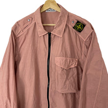 Load image into Gallery viewer, Stone Island Salmon Pink Full Zip Pocket Overshirt - Double Extra Large (XXL) PTP 26.25&quot;
