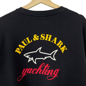 Paul and Shark Black Tyhoon 2000 Sweater - Extra Large (XL) PTP 24"