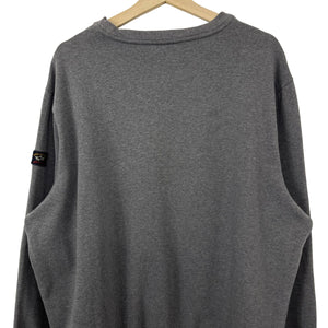 Paul and Shark Grey Crew Neck Sweater - Double Extra Large (XXL) PTP 26.5"