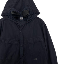 Load image into Gallery viewer, C.P Company Dk Navy Goggle Hooded Overshirt - Double Extra Large (XXL) PTP 23.5&quot;
