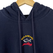 Load image into Gallery viewer, Paul and Shark Navy Centre Logo Hoody - Medium (M) PTP 22.5&quot;
