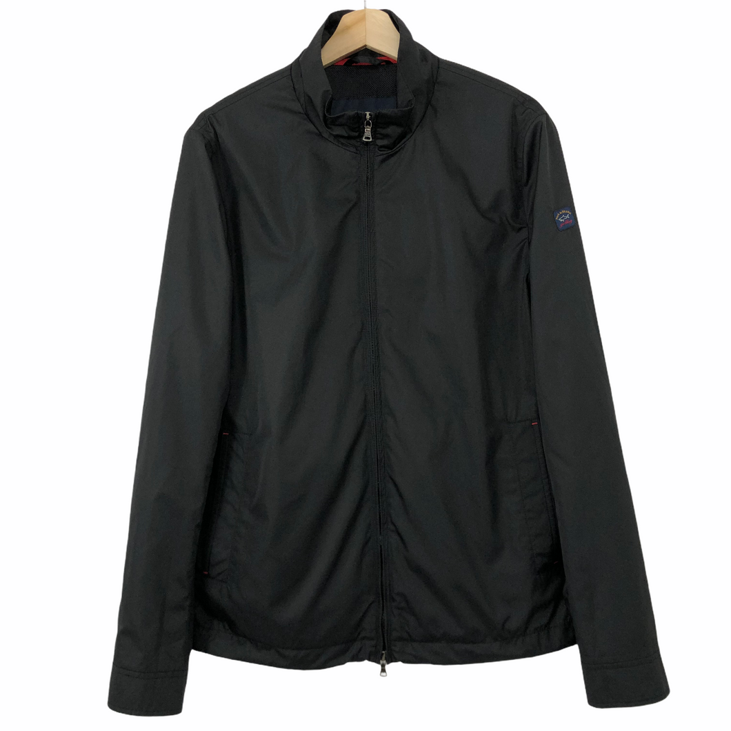 Paul and Shark Black Full Zip Logo Jacket - Medium (M) PTP 21