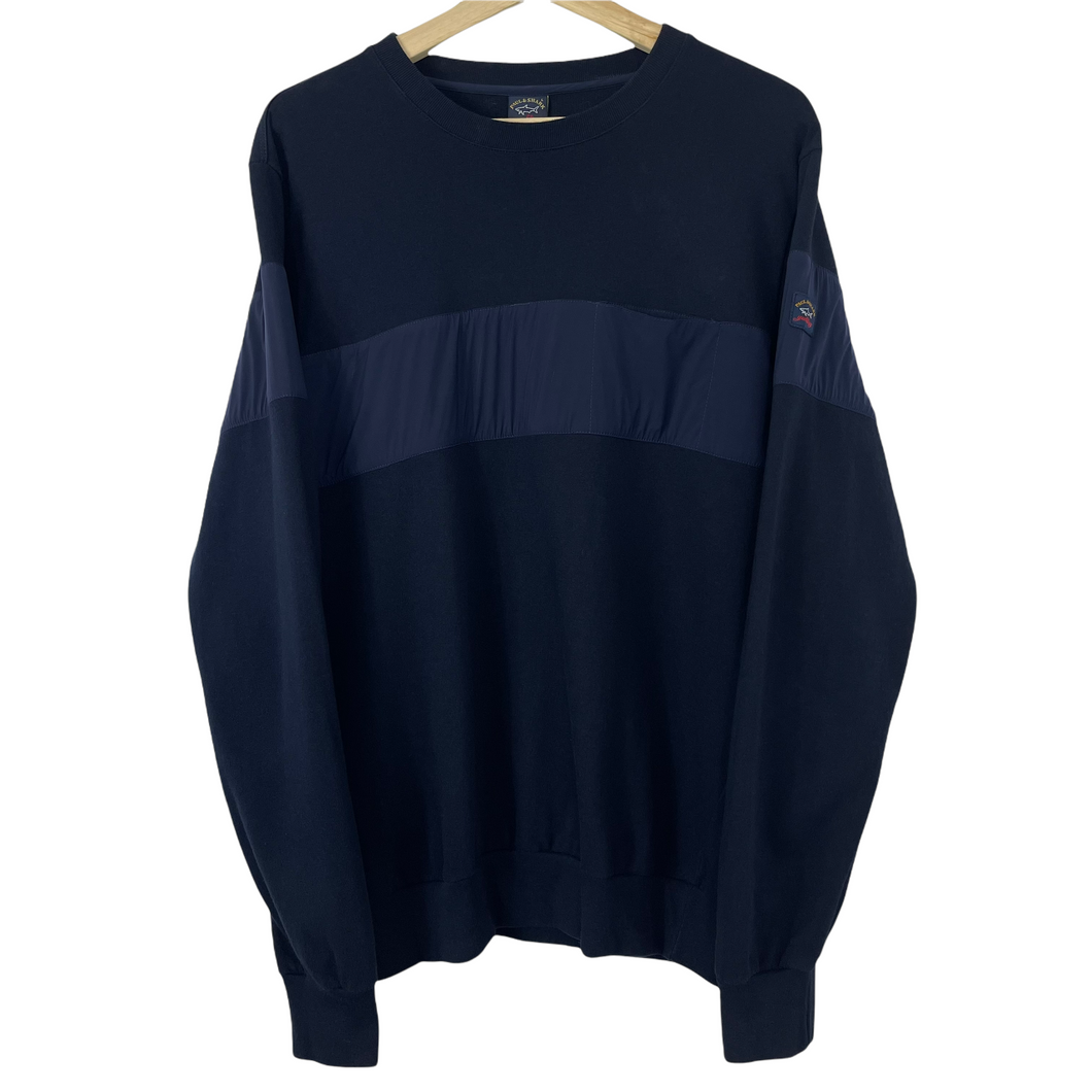 Paul and Shark Navy Crew Neck Sweater - Large (L) PTP 21.75