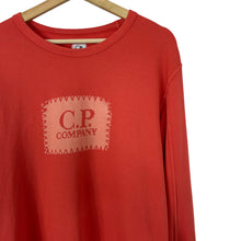 Load image into Gallery viewer, C.P Company Coral Crew Neck Logo Sweater - Extra Large (XL) PTP 23.5&quot;
