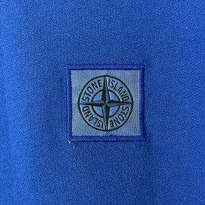 Stone Island Blue Crew Neck Logo Sweater - Extra Large (XL) PTP 23.5"