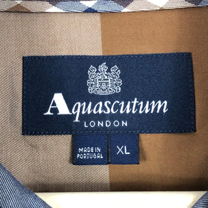 Aquascutum Block Check Long Sleeved Shirt - Extra Large (XL) PTP 23"