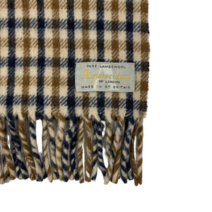 Aquascutum Classic House Check Pure Lambswool Scarf - One Size Fits All