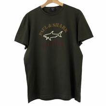 Load image into Gallery viewer, Paul and Shark Khaki Short Sleeved Logo T-Shirt - Large (L) PTP 21.25&quot;
