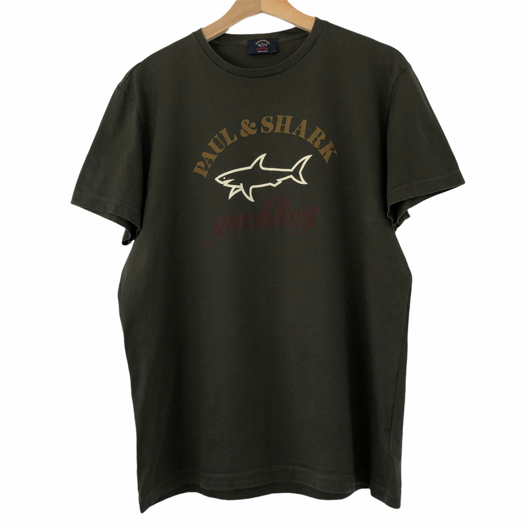 Paul And Shark Chest Pocket T Shirt Khaki