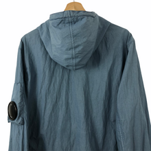 Load image into Gallery viewer, C.P Company Light Blue Arm Viewer Lens Hooded Jacket - 52 PTP 22.5&quot;
