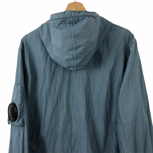 C.P Company Light Blue Arm Viewer Lens Hooded Jacket - 52 PTP 22.5"