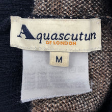 Load image into Gallery viewer, Aquascutum Check / Navy Beanie Hat - Medium (M)
