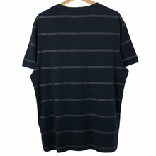 Load image into Gallery viewer, Aquascutum Navy Striped Short Sleeved Logo T-Shirt - Extra Large (XL) PTP 22.5&quot;
