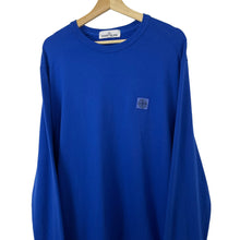 Load image into Gallery viewer, Stone Island Blue Crew Neck Logo Sweater - Extra Large (XL) PTP 23.5&quot;
