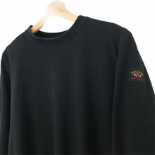 Load image into Gallery viewer, Paul and Shark Black Crew Neck Logo Sweater - Medium (M) PTP 21&quot;
