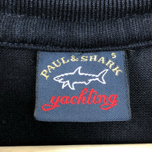 Load image into Gallery viewer, Paul and Shark Navy Logo Crew Neck Sweater - Small (S) PTP 19&quot;
