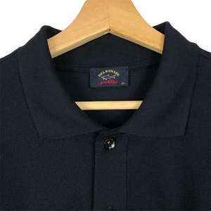 Paul and Shark Dk Navy Long Sleeved Polo - Double Extra Large (XXL) PTP 24.25"