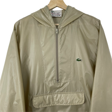 Load image into Gallery viewer, Vintage Beige Lacoste Izod Half Zip Cagoule - Medium (M) PTP 23&quot;
