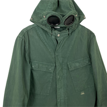 Load image into Gallery viewer, C.P Company Green Goggle Hooded Overshirt - Extra Large (XL) PTP 21.5&quot;
