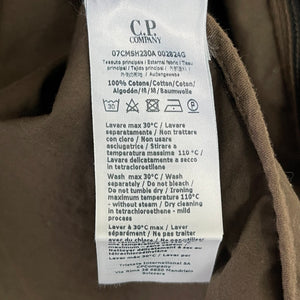 C.P Company Brown Full Zip Pocket Lens Overshirt - Double Extra Large (XXL) PTP 23"