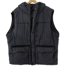 Load image into Gallery viewer, Paul and Shark Navy Hooded Logo Gilet Body Warmer - Six Extra Large (6XL) PTP 30&quot;
