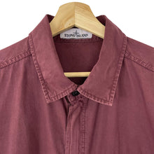 Load image into Gallery viewer, Stone Island Burgundy Pocket Overshirt - Extra Large (XL) PTP 23.25&quot;
