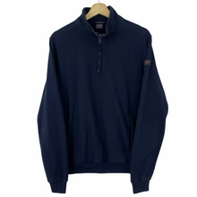 Load image into Gallery viewer, Paul and Shark Navy Half Zip Pullover Sweater - Medium (M) PTP 20.75&quot;
