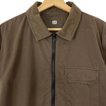 Load image into Gallery viewer, C.P Company Brown Full Zip Pocket Lens Overshirt - Double Extra Large (XXL) PTP 23&quot;
