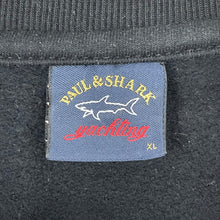 Load image into Gallery viewer, Paul and Shark Black Crew Neck Sweater - Extra Large (XL) PTP 24.25&quot;
