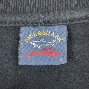 Paul and Shark Black Crew Neck Sweater - Extra Large (XL) PTP 24.25"