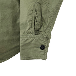 Ma.Strum Green Button Up Multi Pocket Overshirt - Small (S) PTP 21.75"