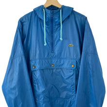 Load image into Gallery viewer, Vintage Light Blue Lacoste Izod Half Zip Cagoule - Medium (M) PTP 24.5&quot;
