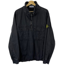 Load image into Gallery viewer, Stone Island Black Half Zip Pullover Smock - Large (L) PTP 25.5&quot;
