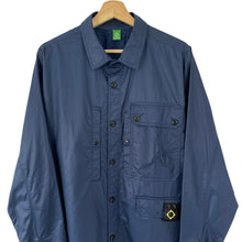 Load image into Gallery viewer, Ma.Strum Navy Blue Button Up Multi Pocket Overshirt - Extra Large (XL) PTP 24.75&quot;
