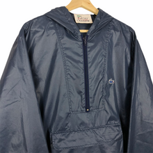 Load image into Gallery viewer, Vintage Navy Lacoste Izod Half Zip Cagoule - Medium (M) PTP 23&quot;
