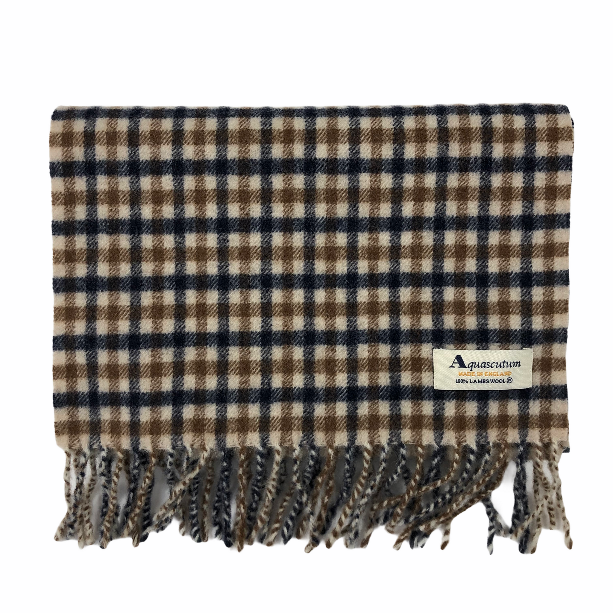 Aquascutum Classic House Check 100 Lambswool Scarf One Size