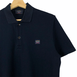 Paul and Shark Dk Navy Short Sleeved Polo - Medium (M) PTP 20.25"