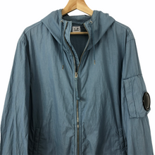 Load image into Gallery viewer, C.P Company Light Blue Arm Viewer Lens Hooded Jacket - 52 PTP 22.5&quot;
