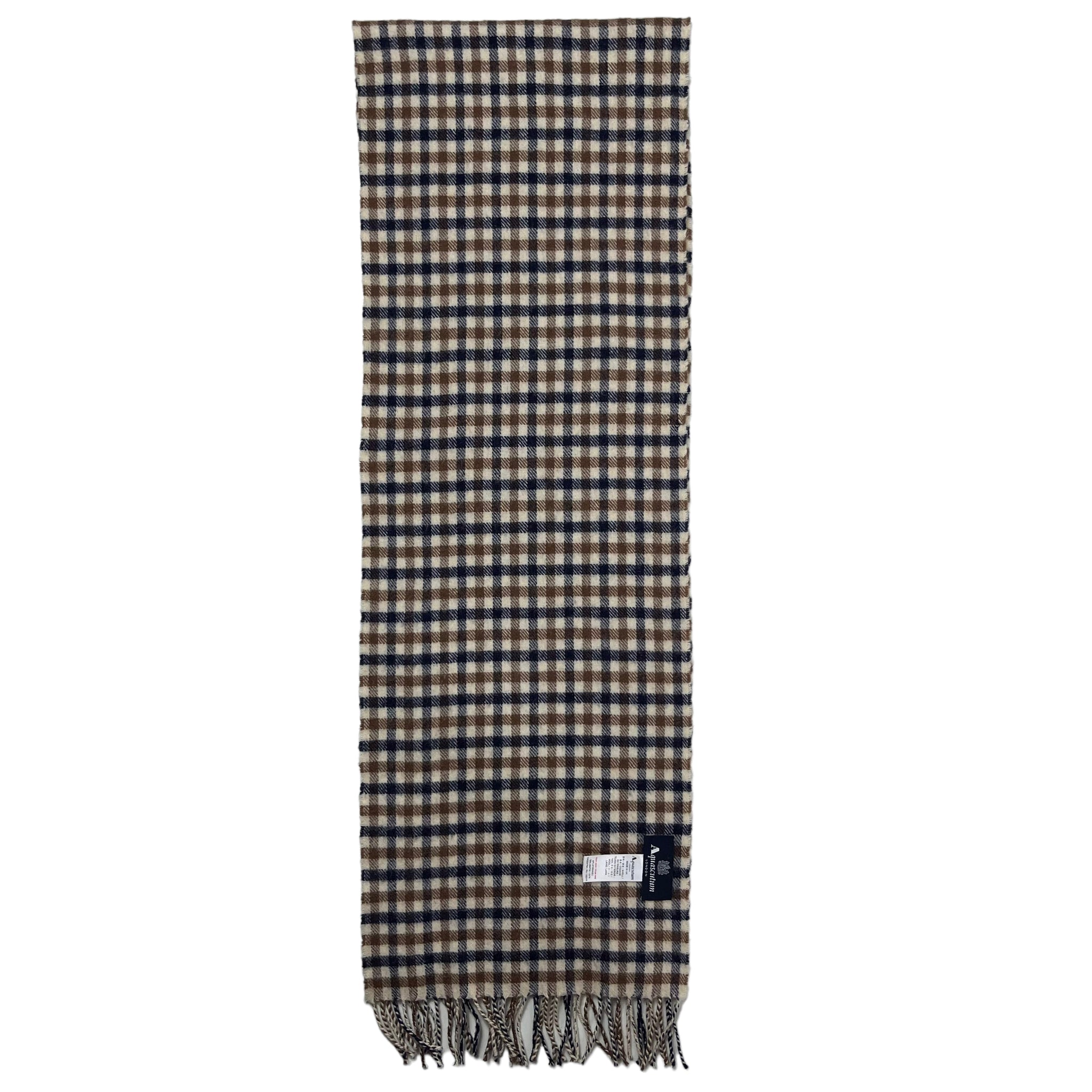 Aquascutum Classic House Check 100 Wool Scarf One Size Fits All