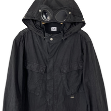 Load image into Gallery viewer, C.P Company Black Goggle Hooded Overshirt - Double Extra Large (XXL) PTP 24&quot;
