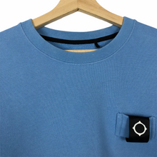 Load image into Gallery viewer, Ma.Strum Light Blue Crew Neck Sweater - Extra Large (XL) PTP 24.75&quot;
