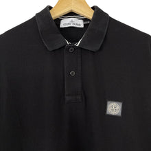 Load image into Gallery viewer, Stone Island Black Short Sleeved Polo - Large (L) PTP 21.5&quot;
