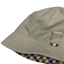 Load image into Gallery viewer, Aquascutum House Check / Beige Reversible Bucket Hat - One Size Fits All
