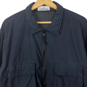 Stone Island Dk Navy Double Pocket Overshirt - Double Extra Large (XXL) PTP 26.25"