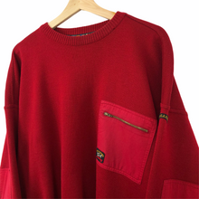 Load image into Gallery viewer, Vintage Paul and Shark Red Bretagne Sweater - Extra Large (XL) PTP 25&quot;
