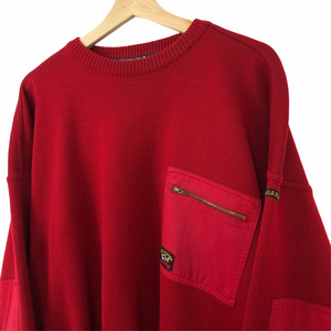 Vintage Paul and Shark Red Bretagne Sweater - Extra Large (XL) PTP 25"