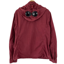 Load image into Gallery viewer, C.P Company Burgundy Goggle Hooded Overshirt - Large (L) PTP 22.75&quot;
