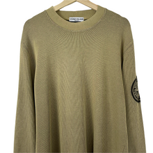 Load image into Gallery viewer, Stone Island Crew Neck Embroidered Logo Sweater - Large (L) PTP 22&quot;
