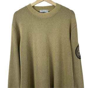 Stone Island Crew Neck Embroidered Logo Sweater - Large (L) PTP 22"